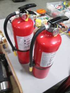 (2) Fire Extinguishers...