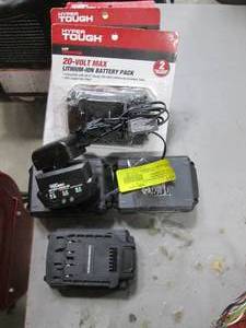 Lot of 20V Hyper Tough Power Tool B...