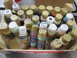 Acrylic Paints, Stain, Craft Glue i...