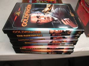 lot 16 image: Lot of 8 James Bond DVDs. Titles l...