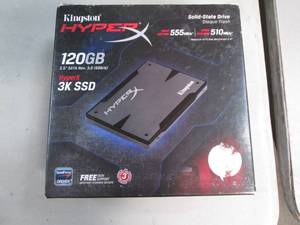 lot 40 image: Kingston HyperX 120gb 2.5 sata rev ...