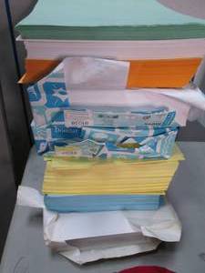 lot 62 image: Multiple reams of assorted colors o...