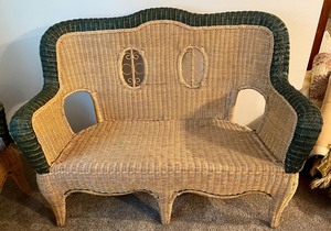 lot 6 image: Wonderful Wicker 4 Piece Set