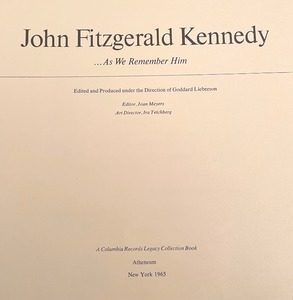 lot 30 image: John F. Kennedy Book