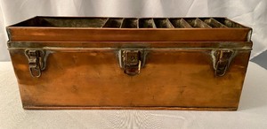 lot 120 image: Amazing Solid Copper Tackle  Tool Box