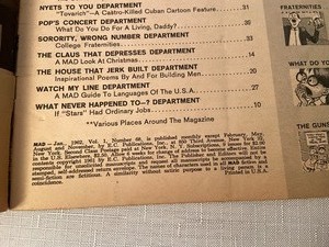 lot 143 image: Pair Vintage MAD Magazines - No. 68 & No. 100 - 1966 & 1962