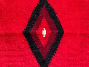 lot 186 image: Handmade Wool Rug or Wall Hanging