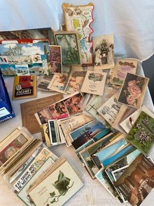 lot 291 image: Lot of 100s of Vintage Postcards