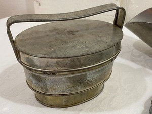 lot 52 image: Vintage Fun Austria Tin Pudding Mold, Metal Candy Scoop and more