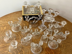 lot 106 image: Large Lot of Vintage Candle Holders