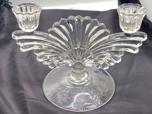 lot 109 image: Quality Double Art Deco Style Candle Holder