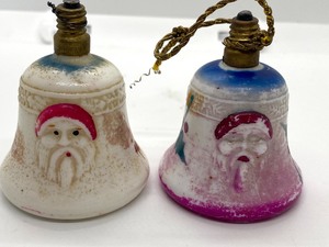 lot 115 image: Pair of Antique Milk Glass Christmas Bulbs