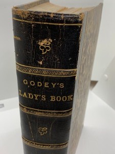 lot 47 image: Antique Book- Godeys Ladys Book - 1868