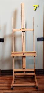 lot 7 image: Seven Foot Wooden Professional Artists Easel