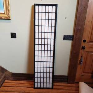 lot 24 image: Three Panel Screen Room Divider, pair