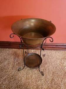 lot 34 image: Fantastic Tall Copper Bottle Chiller Ice Cooler