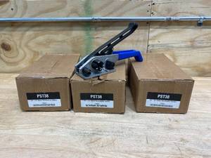 Lot of 3-  EP-1150 Manual Heavy Duty Strapping Tensioners, Tool Style Windlass, Fits Strap Width 12 in to 34 in