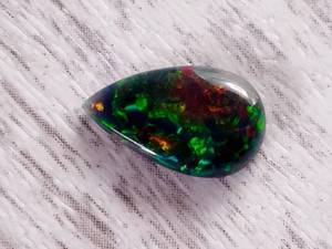 lot 20P image: 2.48 Carat Firey Natural Black Opal