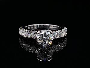 lot 4 image: Stunning 2.00 Carat Diamond Ring in 14k White Gold with AGS Report $11,995 Retail
