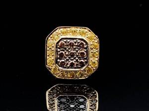 lot 41 image: LeVian Designer Chocolate Diamond and Yellow Sapphire Pendant in 14k Yellow Gold $3,299 Retail