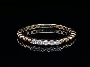 lot 75 image: Elegant Diamond Estate Ring in Yellow Gold $1350 Retail