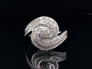 lot 86 image: Magnificent Diamond Swirl Statement Ring