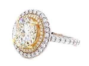 lot 0 image: 6.18 Carat Diamond Ring in Platinum and 18k Yellow Gold $103,000 Retail