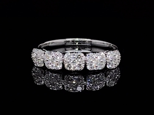 lot 30 image: Fancy, High-End .52 Carat Diamond Ring in 14k White Gold $3,750 Retail