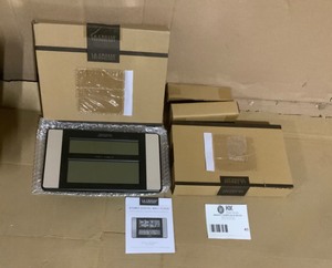 LA CROSSE TECHNOLOGY 11 IN. X 7 IN. ATOMIC DIGITAL CLOCK WITH TEMPERATURE AND HUMIDITY IN ALUMINUM FINISH NEW SEE PICS