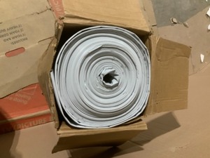 HUSKY 20 FT. x 100 FT. WHITE 6 MIL PLASTIC SHEETING NOT USED SEE PICS