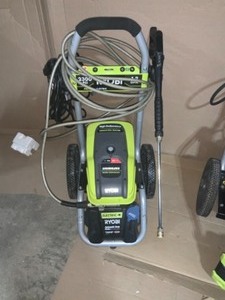 RYOBI 3,100 PSI 2.5 GPM Honda Gas Pressure Washer with Idle Down & RYOBI 2,300 PSI 1.2 GPM High Performance Electric Pressure Washer PLUS RYOBI 2,000 PSI 1.2 GPM Cold Water Electric Pressure Washer SEE PICS