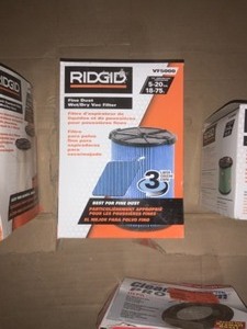 RIDGID SHOP VAC FILTERS SEE PICS