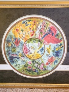 lot 1 image: Beautiful Framed Lithograph By Marc Chagall