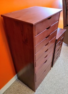 lot 9 image: Pair of Wooden Storage Drawers