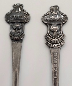 lot 68 image: Pair Of Rolex Lucerne Souvenir Spoons