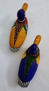 lot 94 image: Pair of Painted Wood Ducks