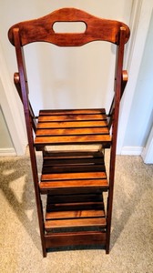 lot 107 image: Wooden Step Ladder