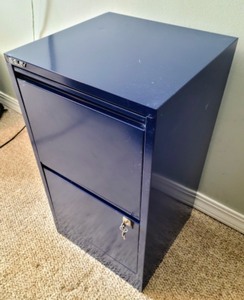 lot 116 image: Blue File Cabinet