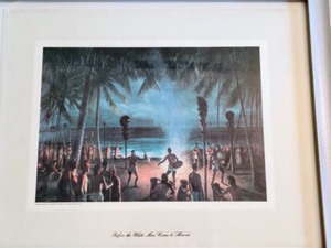 lot 129 image: Framed Hawaiian Themed Peter Hurd Prints