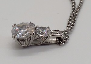 lot 84 image: Womens Sterling and Simulated Diamonds