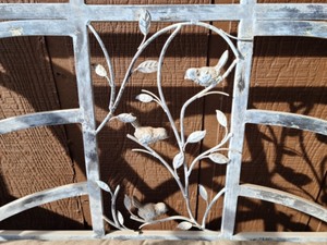 lot 173 image: Metal Patio Bench