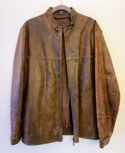 lot 196 image: Pair of Mens Brown Leather Jackets