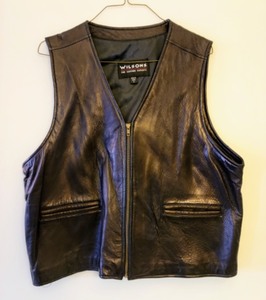 lot 203 image: Pair of Mens Leather Vests