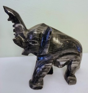 lot 58 image: StoneMarble Elephants