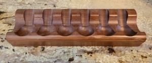 lot 161 image: Pair of Wooden Pipe HoldersDisplay
