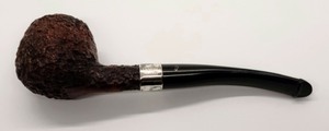 lot 151 image: Peterson Sterling Silver Rimmed Tobacco Pipe