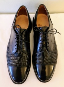 lot 218 image: Allen Edmonds Black Leather Lace Up Shoes