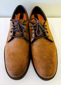 lot 221 image: Timberland Brown Leather Oxfords