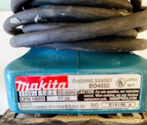 lot 260 image: Mikita Finishing Sander