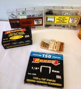 lot 258 image: NailsStaples & Zip Ties